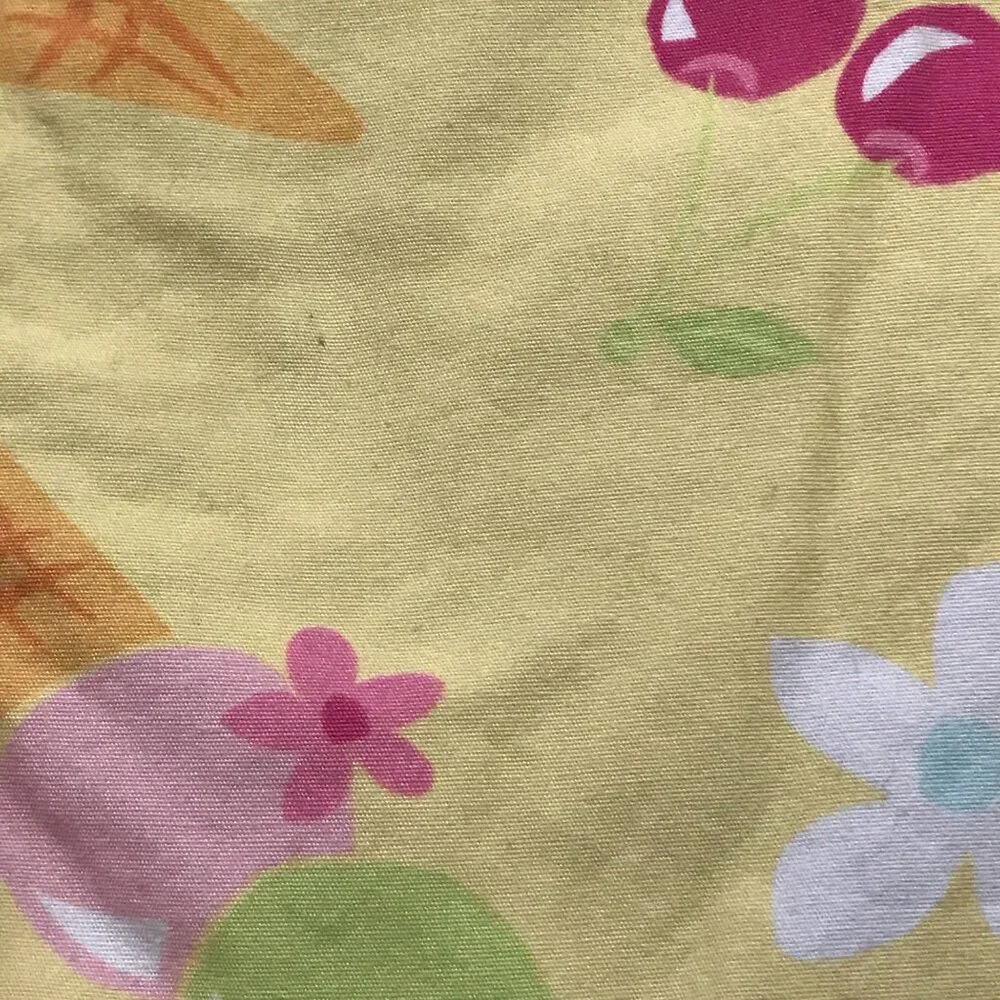 Vintage Gymboree Reversible‎ Ice Cream Shift Dress Girls Size 5 Snap Embroidered